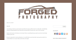 Desktop Screenshot of forgedphotography.com