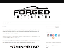 Tablet Screenshot of forgedphotography.com
